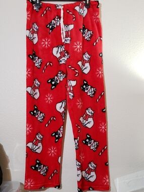 😺 🐶 Red Pajama Pants